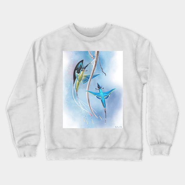 Skydrops Crewneck Sweatshirt by AlexRiesArt